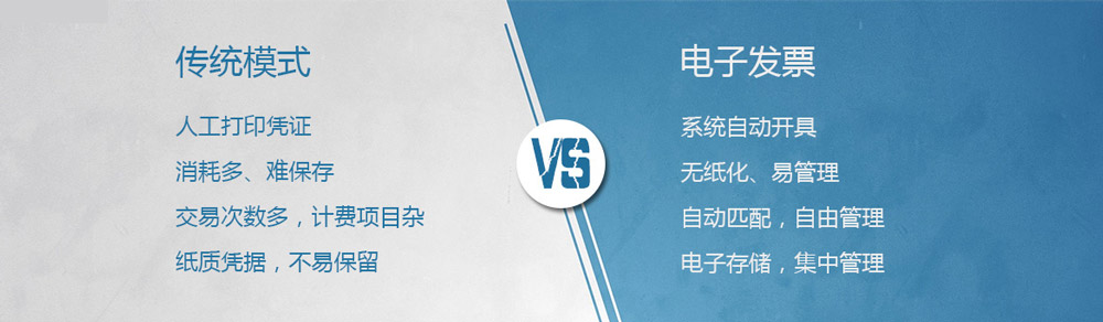 电子发票和传统模式的对比